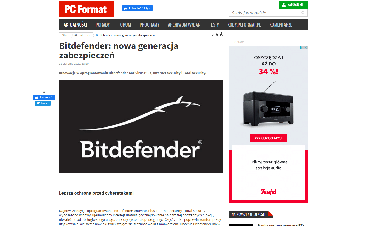 Nowa generacja zabezpieczeń- Bitdefender