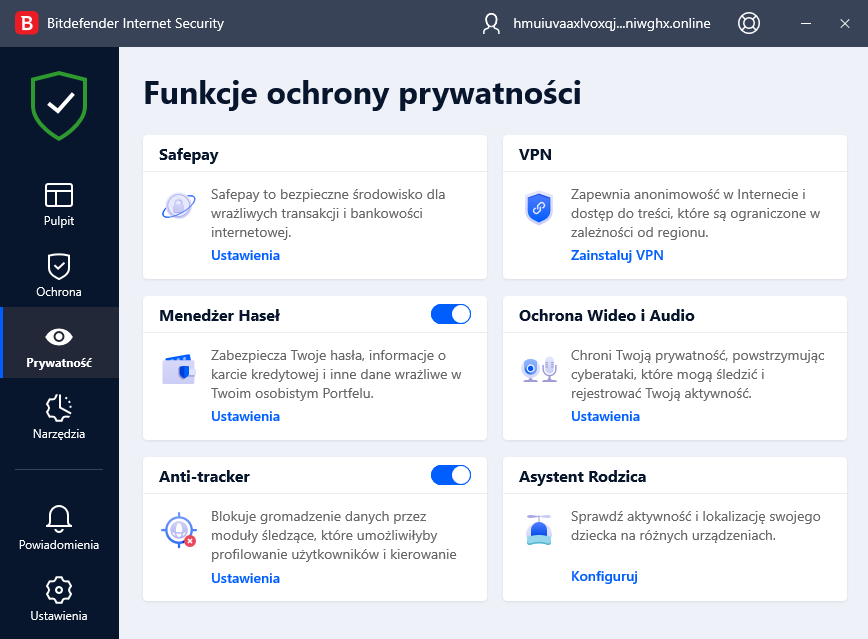 Funkcje prywatnosci