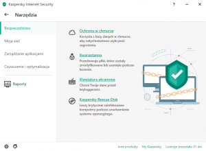 Kaspersky Narzędzia